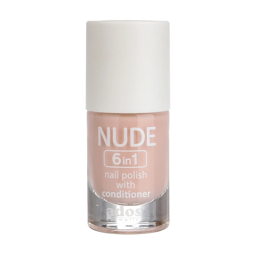 ados Nude Nail Polish with Conditioner 6in1 №01 8 мл