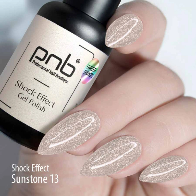 Гель-лак світловідбиваючий PNB Shock Effect 13 Sunstone 8 мл