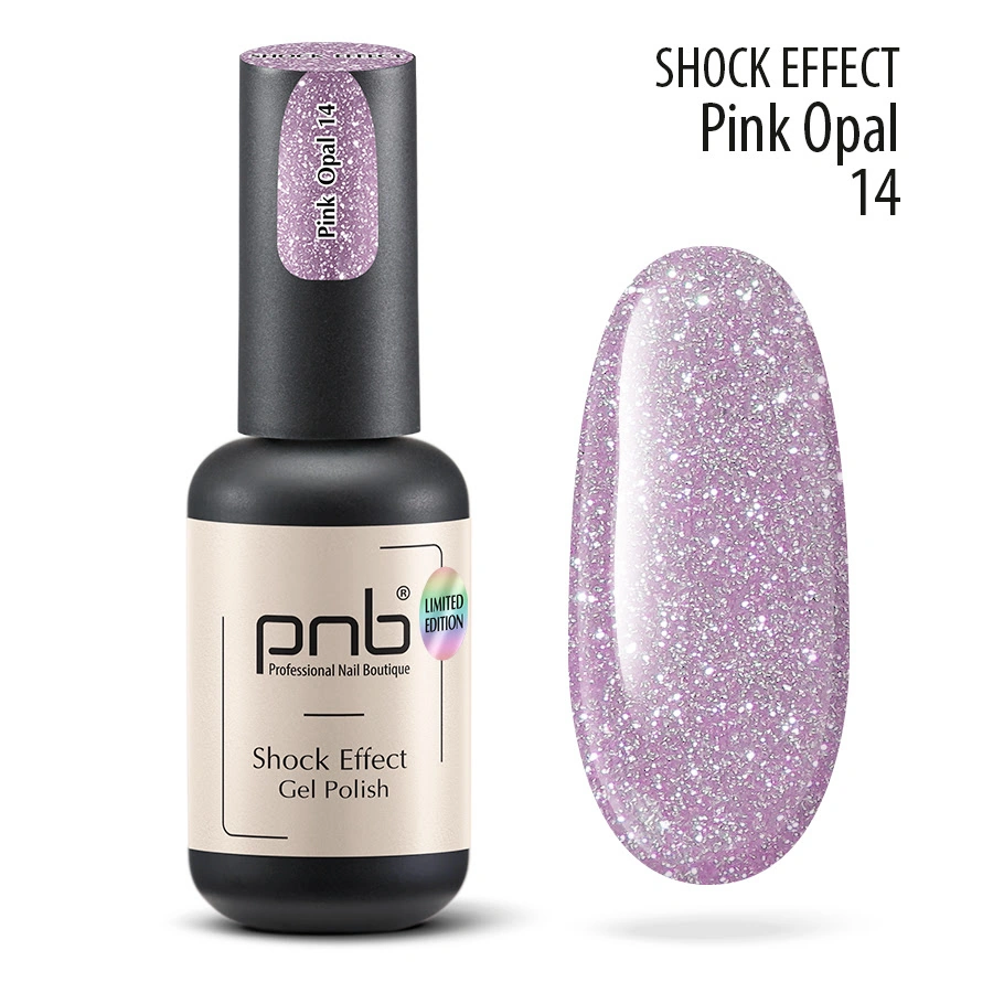 Гель-лак світловідбиваючий PNB Shock Effect 14 Pink Opal 8 мл