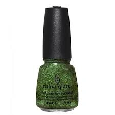 Лак China Glaze Winter Holly болотно-зелений з глітером 14 мл