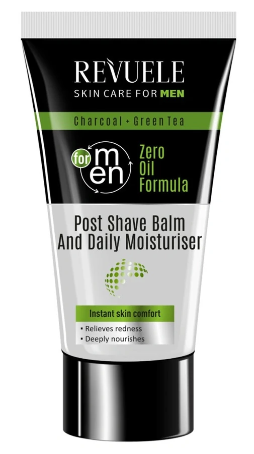 Бальзам після гоління Revuele Men Care Charcoal & Green Tea Post Shave Balm and Daily Moisturiser активоване вугілля та зелений чай 180 мл