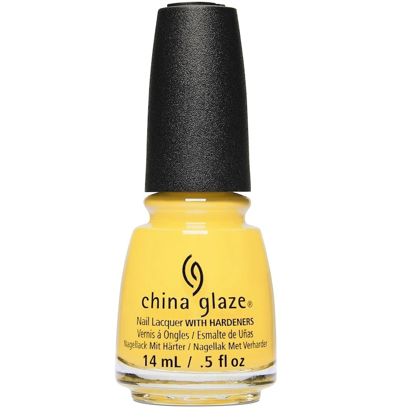 Лак China Glaze Sunshine Pop лимонно-жовтий, із шиммером 14 мл
