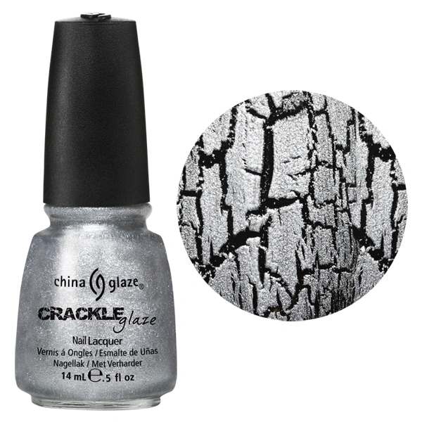 Лак China Glaze Platinum Pieces платиновий, кракелюр 14 мл