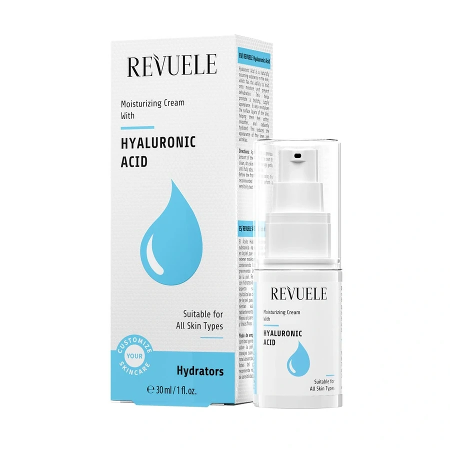 Крем для обличчя з гіалуроновою кислотою Revuele Moisturizing Cream with Hyaluronic Acid 30 мл