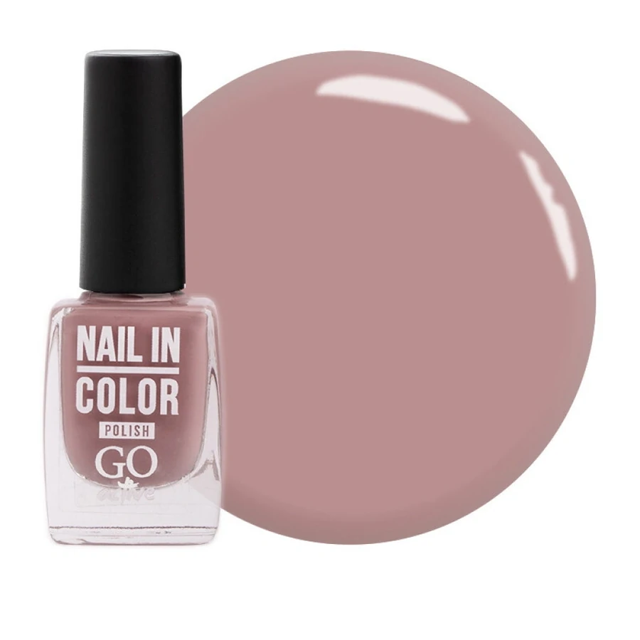 Лак для нігтів GO Active Nail in Color №35 рожева кава, емаль 10 мл