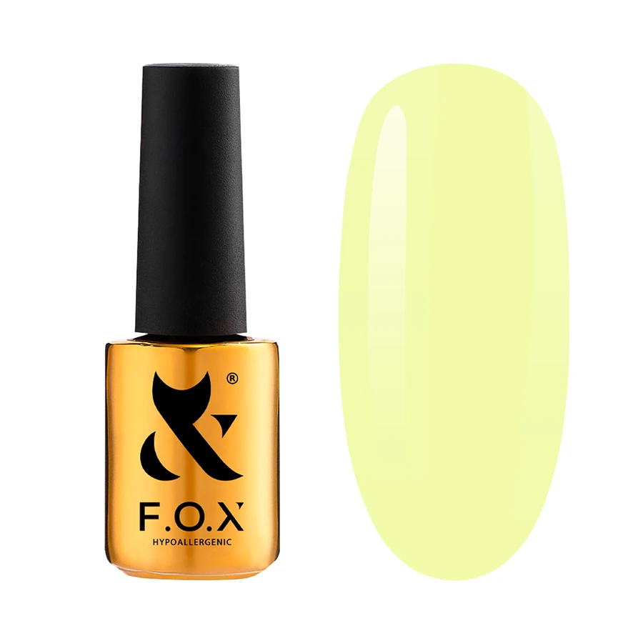 Гель-лак FOX Gel Polish Gold Spectrum 133 світлий салатовий, емаль 7 мл