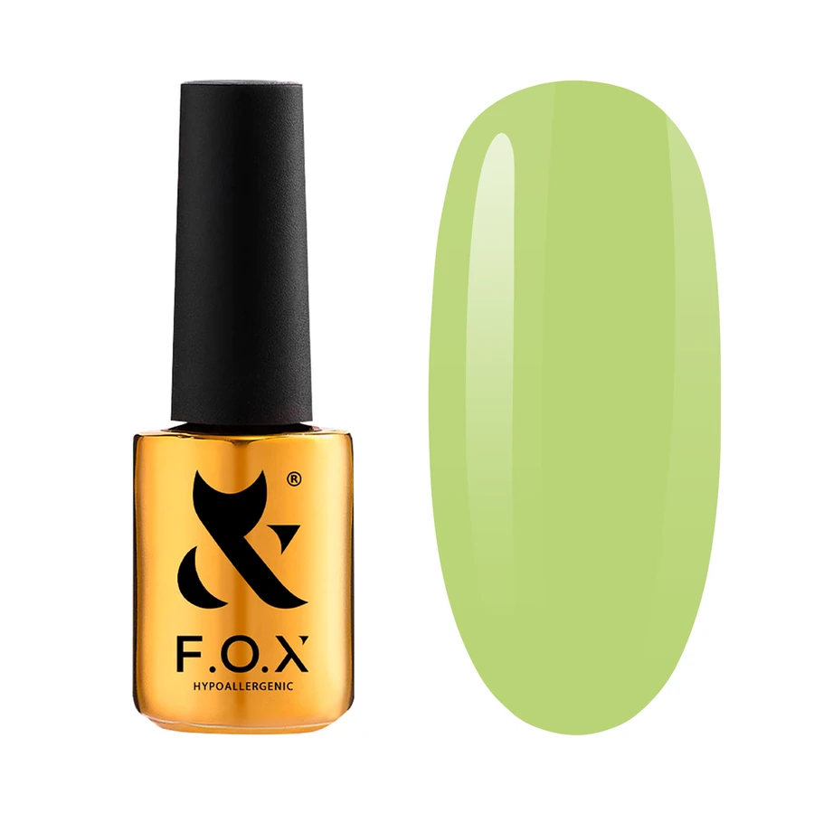 Гель-лак FOX Gel Polish Gold Spectrum 134 салатовий, емаль 7 мл