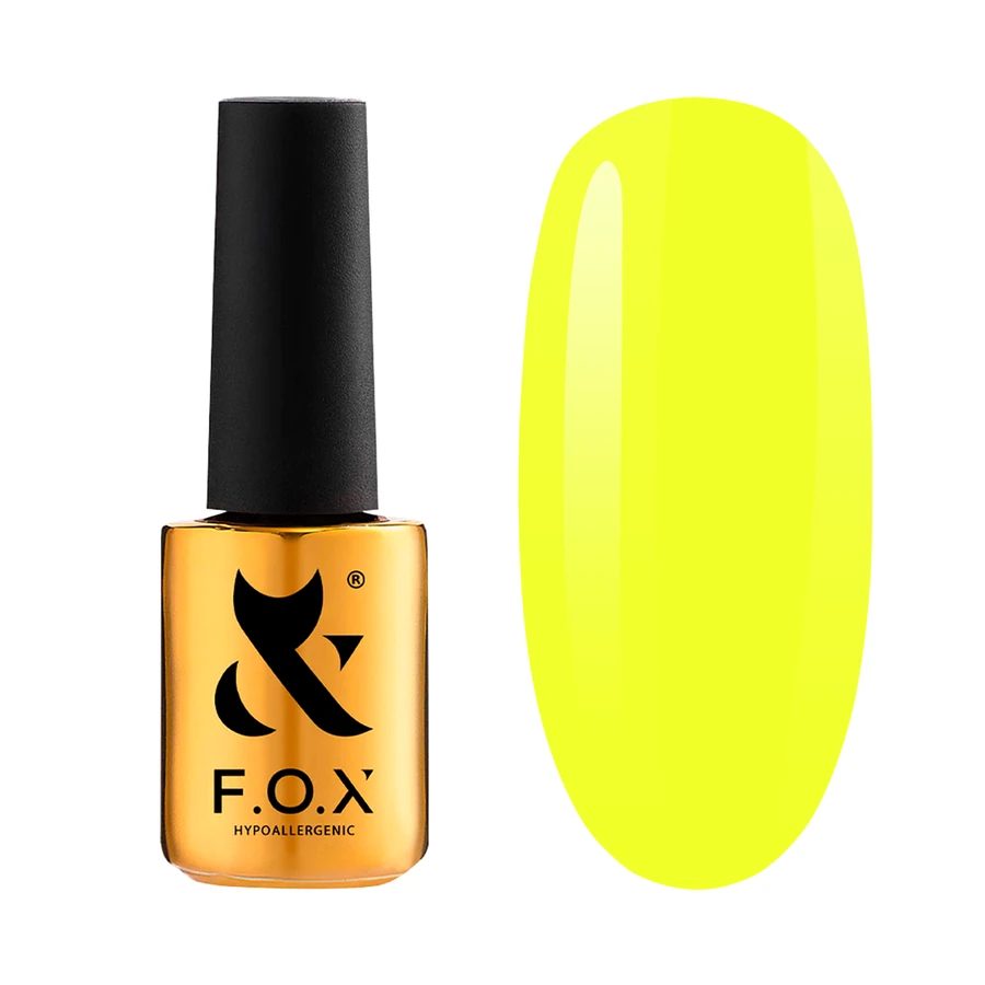 Гель-лак FOX Gel Polish Gold Spectrum 137 лимонний, емаль 7 мл