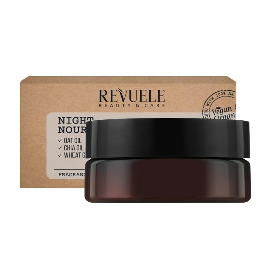 Нічний живильний крем для обличчя Revuele Vegan&Organic Natural Line Night Nourishment Cream 50 мл
