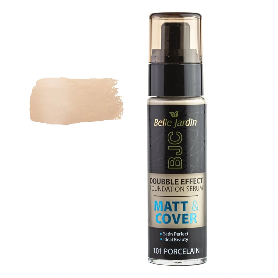 Тональний крем матуючий Belle Jardin Matt&Cover Foundation Serum Doubble Effect №101 Porcelain порцеляновий