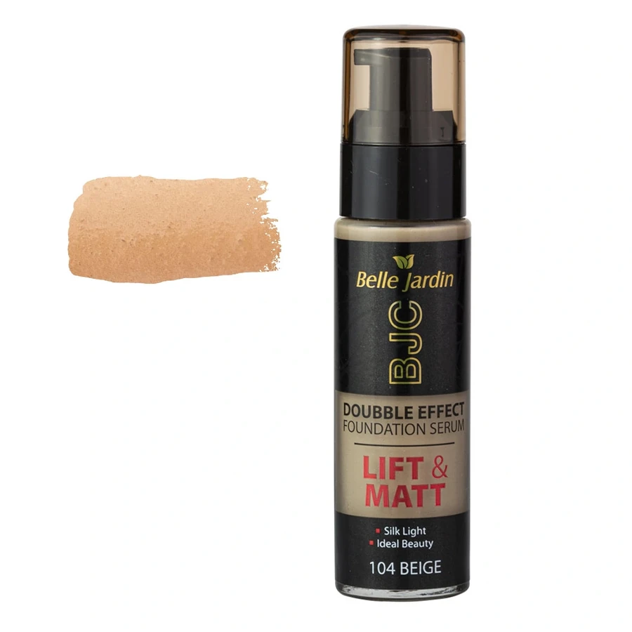 Тональний крем матовий ліфтинг ефект Belle Jardin Lift&Matt Double Effect Fundation Serum №104 Beige бежевий