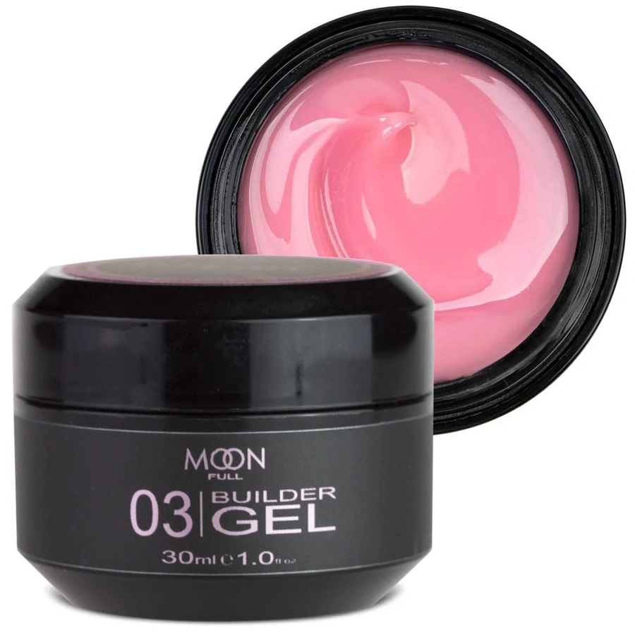 Універсальний гель для нарощування та моделювання MOON FULL Builder Gel №03 Pink рожевий 30 мл