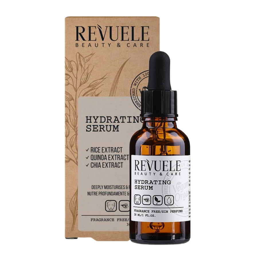 Зволожуюча сироватка для обличчя Revuele Vegan&Organic Natural Line Hydrating Serum 30 мл