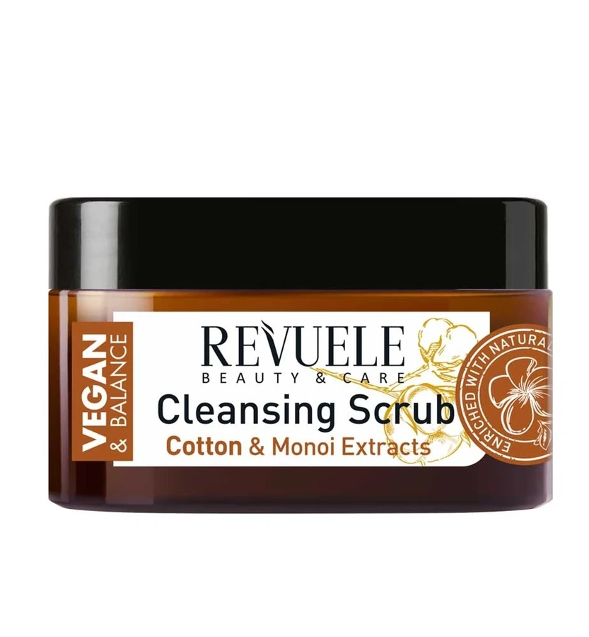 Revuele Vegan&Balance Cleansing Scrub Cotton & Monoi Extracts 240 мл