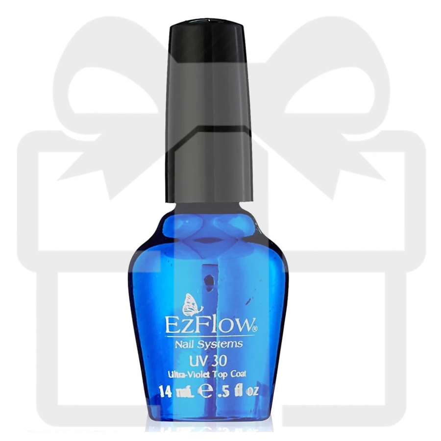 EzFlow Подарунок! УФ-захисний топ для штучних нігтів EzFlow Top UV-30 14 мл