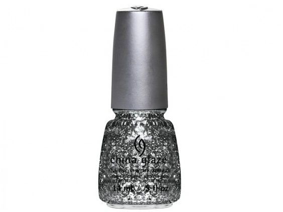 Лак China Glaze Glitz n` Pieces чорні та сріблясті блискітки різних розмірів 14 мл