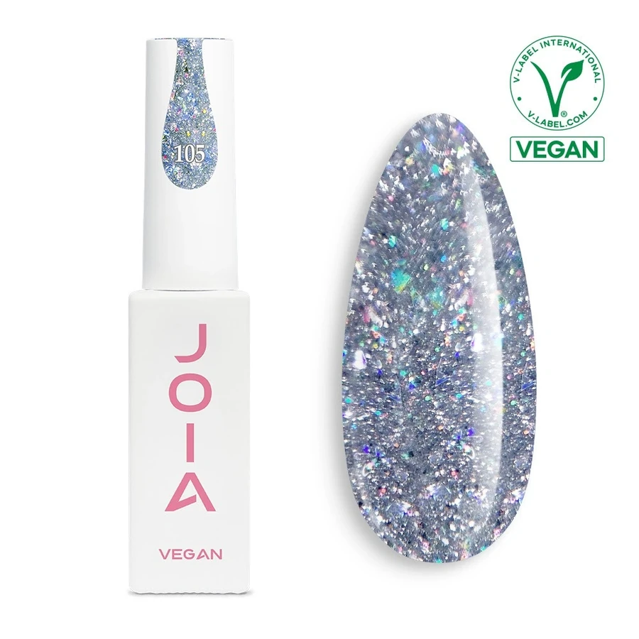 Гель-лак для нігтів JOIA Vegan 105 срібний 6 мл