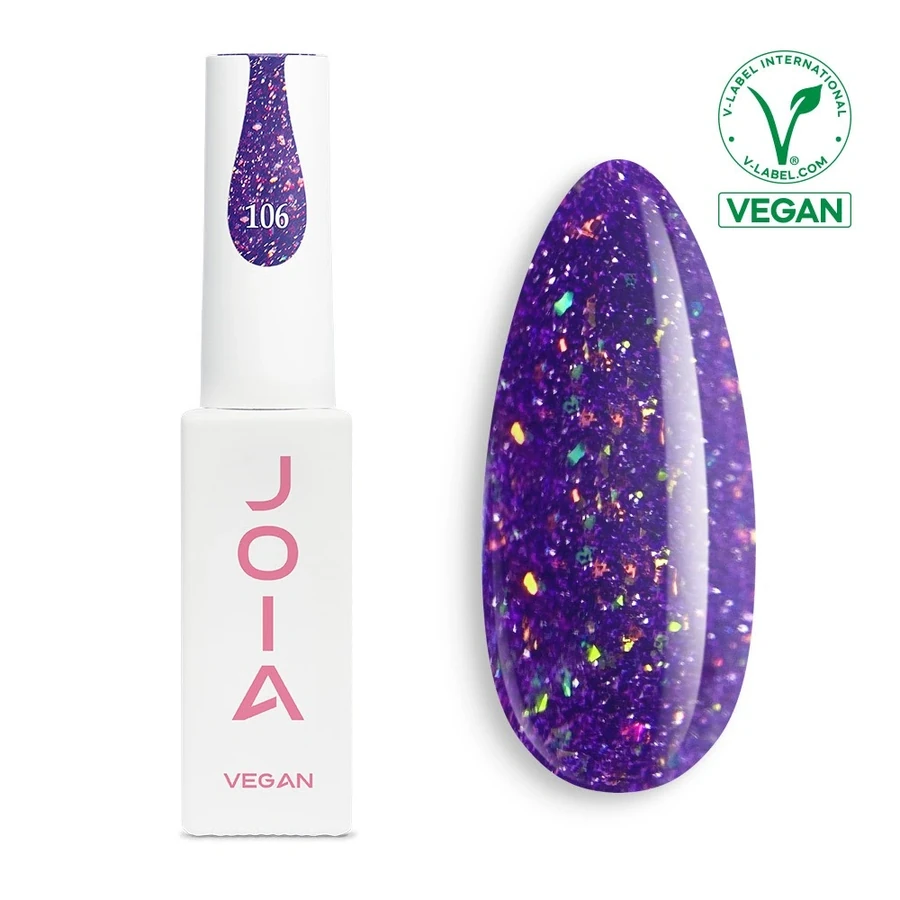 Гель-лак для нігтів JOIA Vegan 106 фіолетовий 6 мл