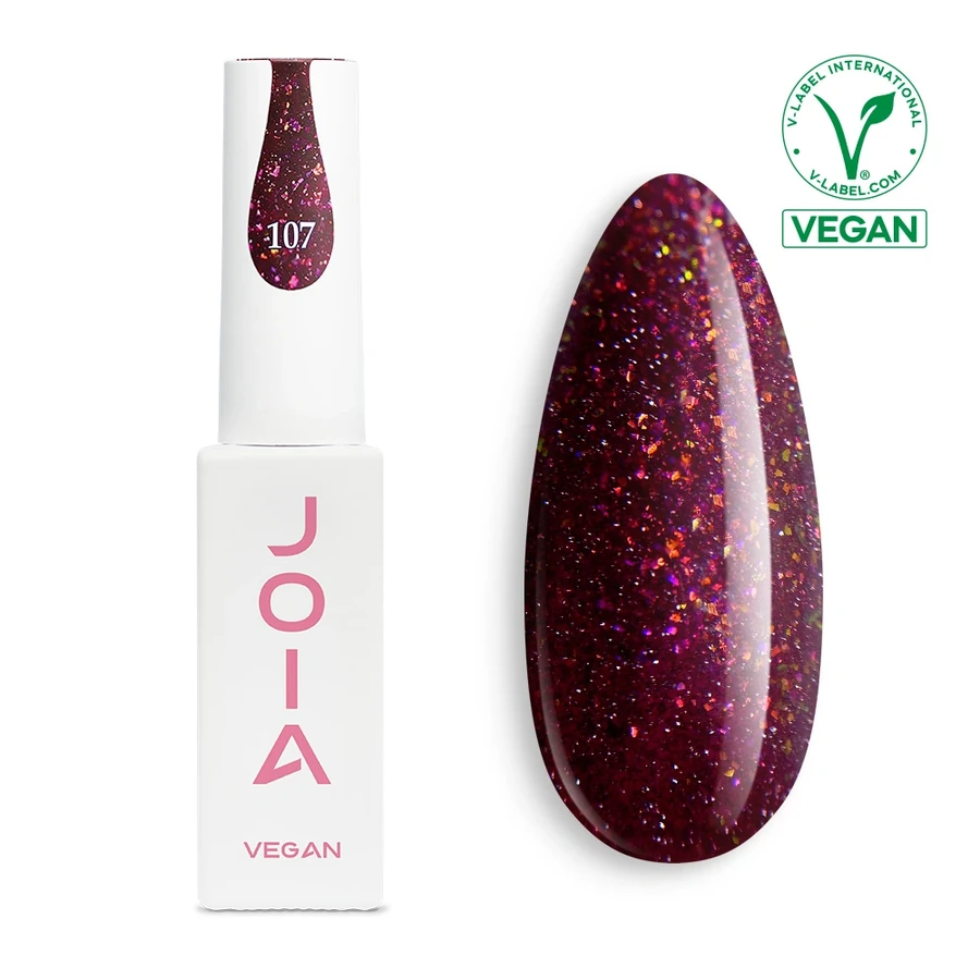 Гель-лак для нігтів JOIA Vegan 107 бордо 6 мл