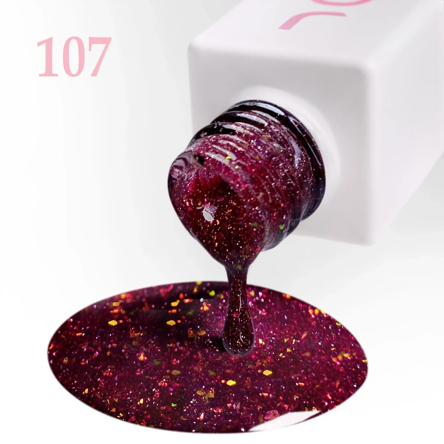Гель-лак для нігтів JOIA Vegan 107 бордо 6 мл