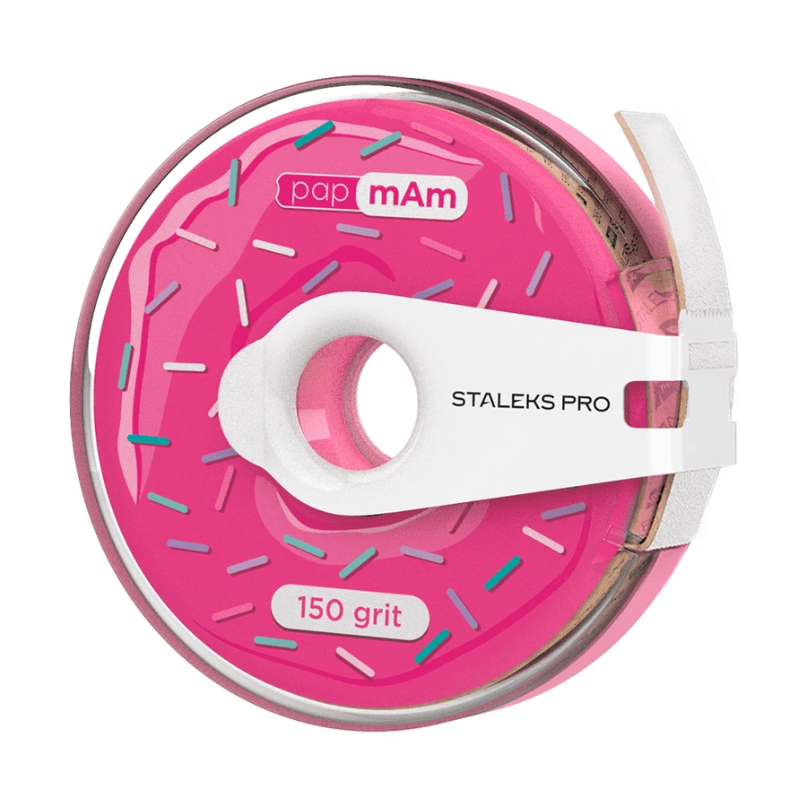 Змінні файли у стрічці Staleks Pro EXPERT papMam Bobbi Nail Expert White білі 150 грит