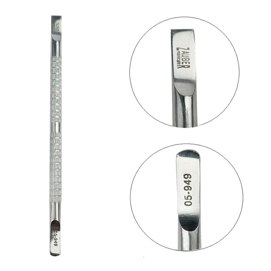 Шабер для манікюру Zauber Scraper for Manicure 05-949 пушер + заокруглена лопатка