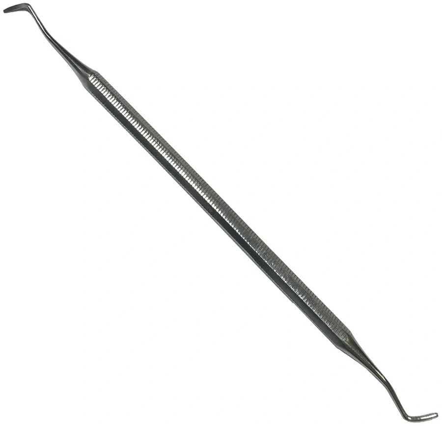 Двосторонній інструмент для манікюру та педикюру Zauber Tool for Manicure and Pedicure 05-968 кюретка + тампонотримач