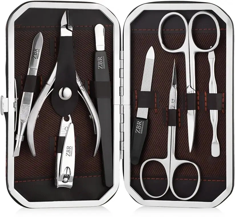 Манікюрний набір Zauber Manicure Tools Set ZBR-084 8 предметів
