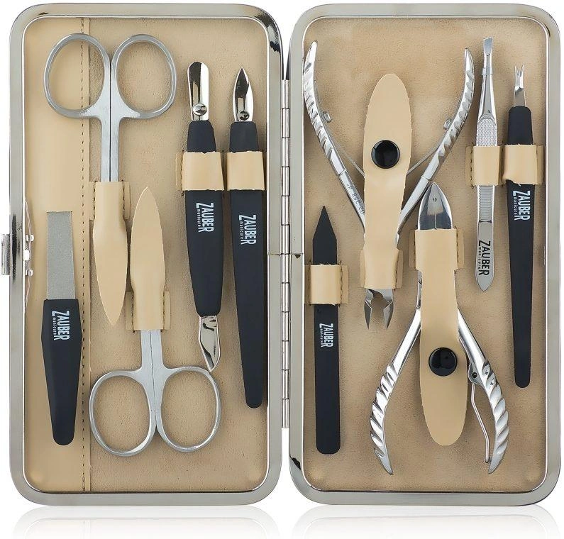 Манікюрний набір Zauber Manicure Tools Set MS-135 10 предметів