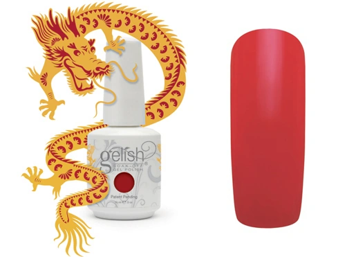 Гель-лак Harmony Gelish Spicy Fortune вогненно-червоний, емаль 15 мл
