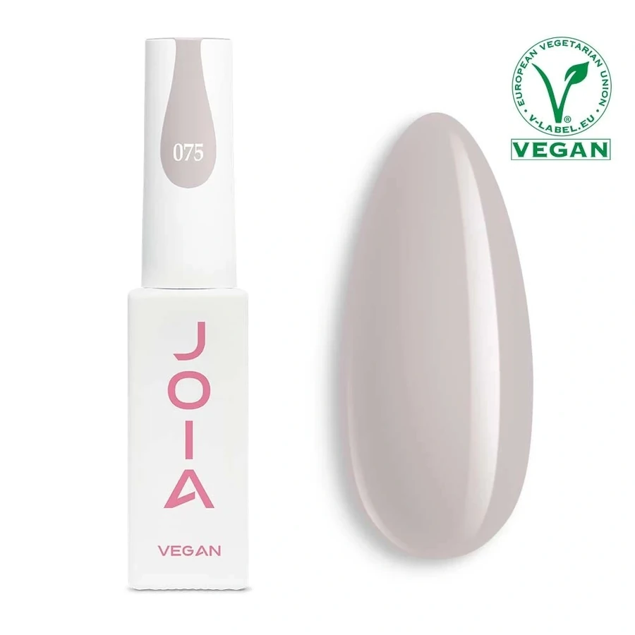 Гель-лак JOIA Vegan 075 сіро-бежевий, емаль 6 мл