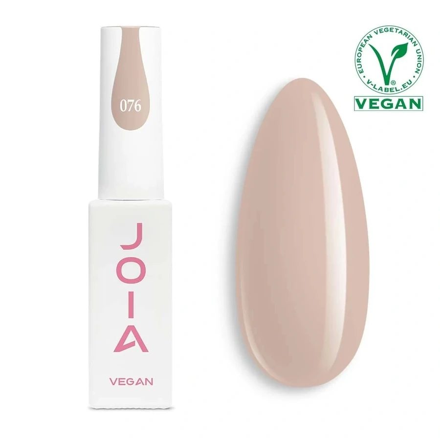 Гель-лак JOIA Vegan 076 мигдальний, емаль 6 мл