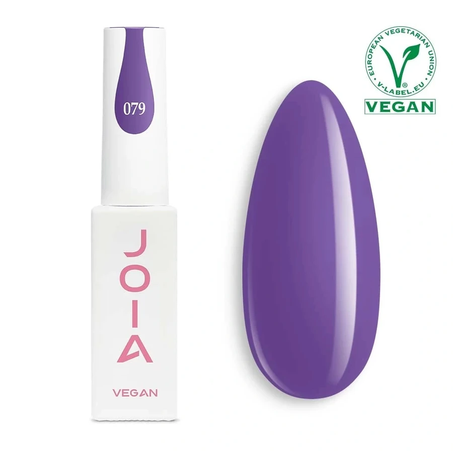 Гель-лак JOIA Vegan 079 пурпурний, емаль 6 мл
