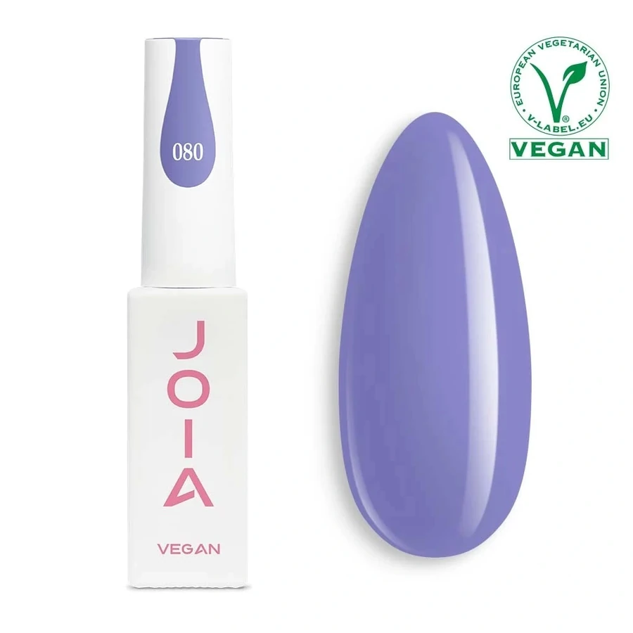 Гель-лак JOIA Vegan 080 темно-ліловий, емаль 6 мл