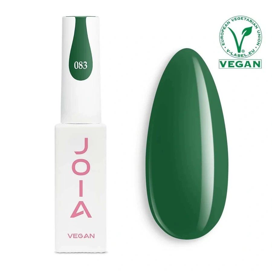 Гель-лак JOIA Vegan 083 темно-зелений, емаль 6 мл
