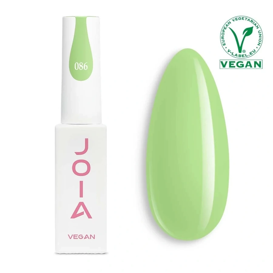 Гель-лак JOIA Vegan 086 фісташковий, емаль 6 мл