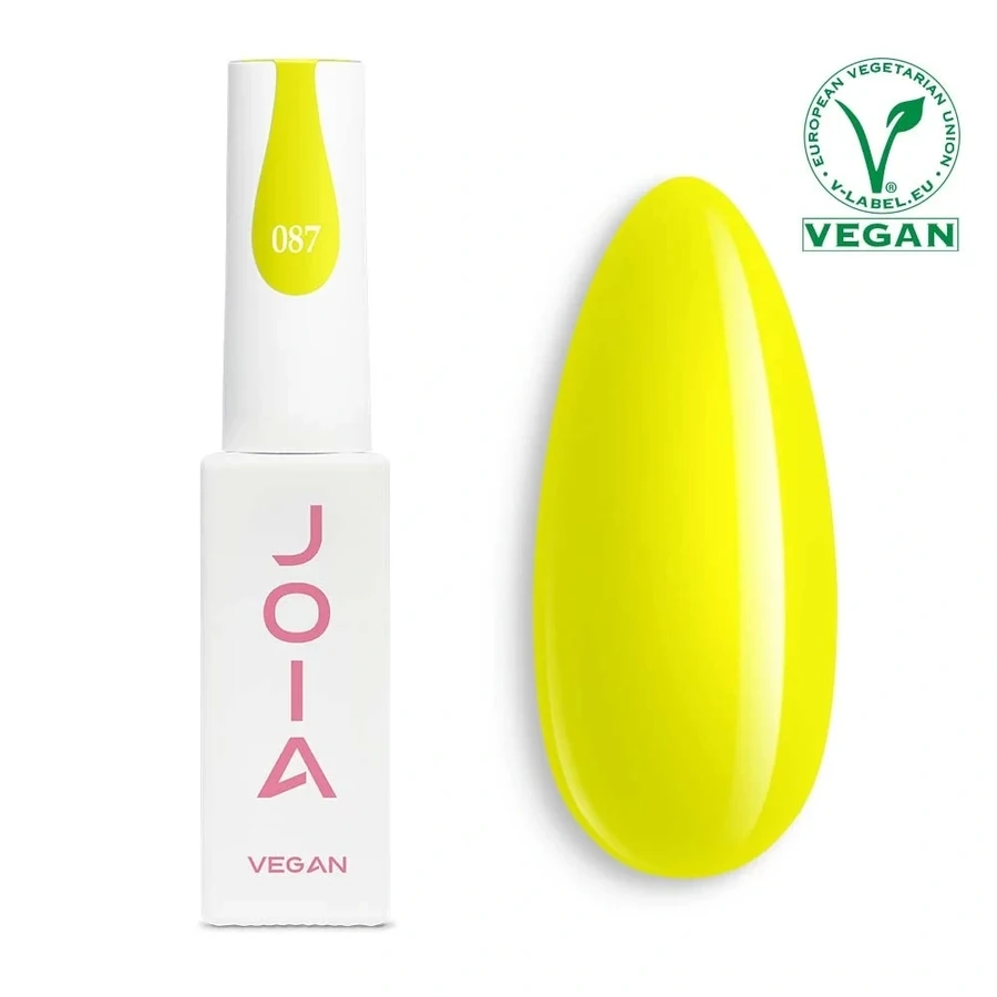 Гель-лак JOIA Vegan 087 жовтий, неоновий 6 мл
