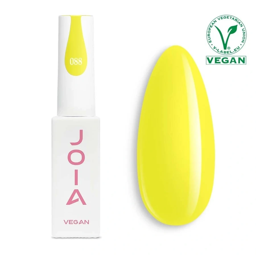 Гель-лак JOIA Vegan 088 ніжний жовтий, неоновий 6 мл