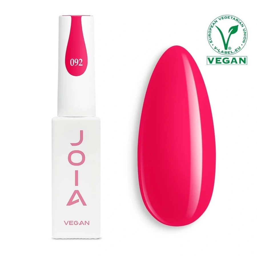 Гель-лак JOIA Vegan 092 яскраво-червоний, емаль 6 мл