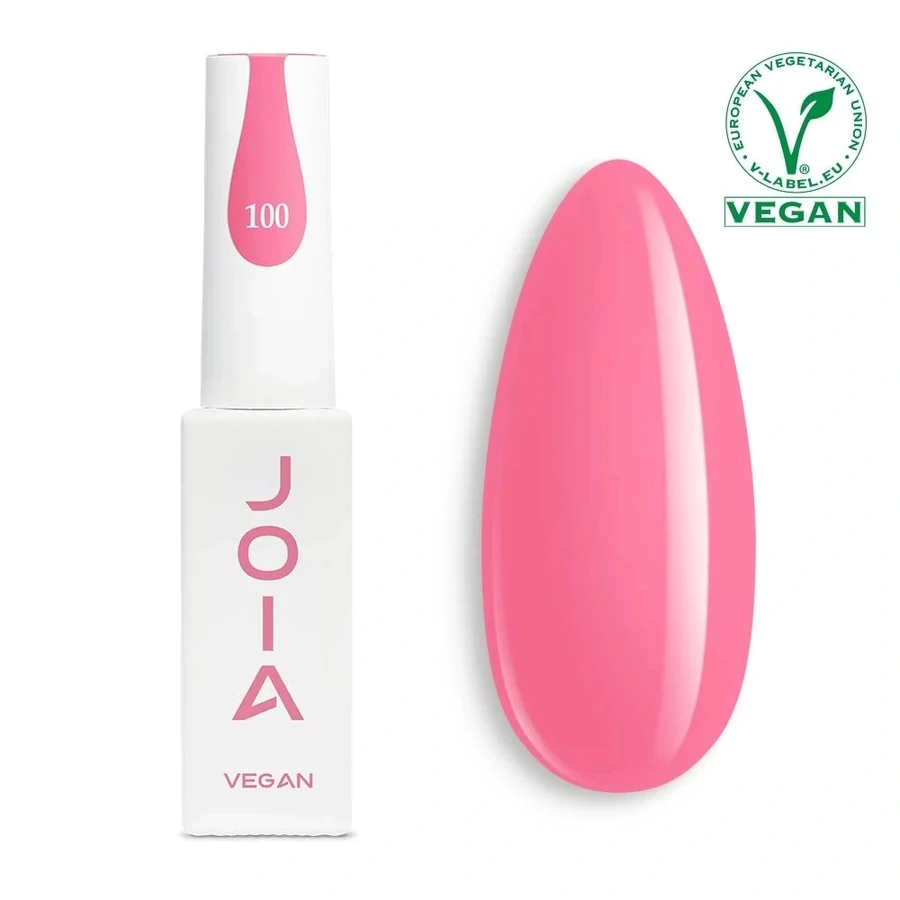 Гель-лак JOIA Vegan 100 рожева гвоздика, емаль 6 мл