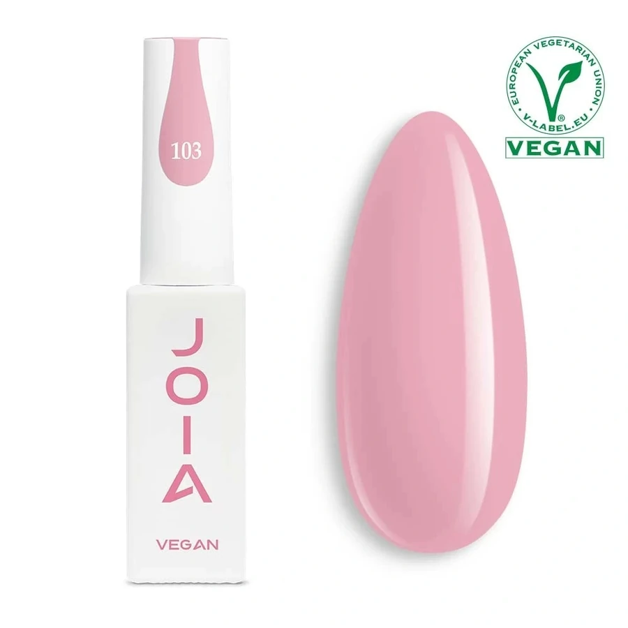 Гель-лак JOIA Vegan 103 кремово-персиковий, емаль 6 мл