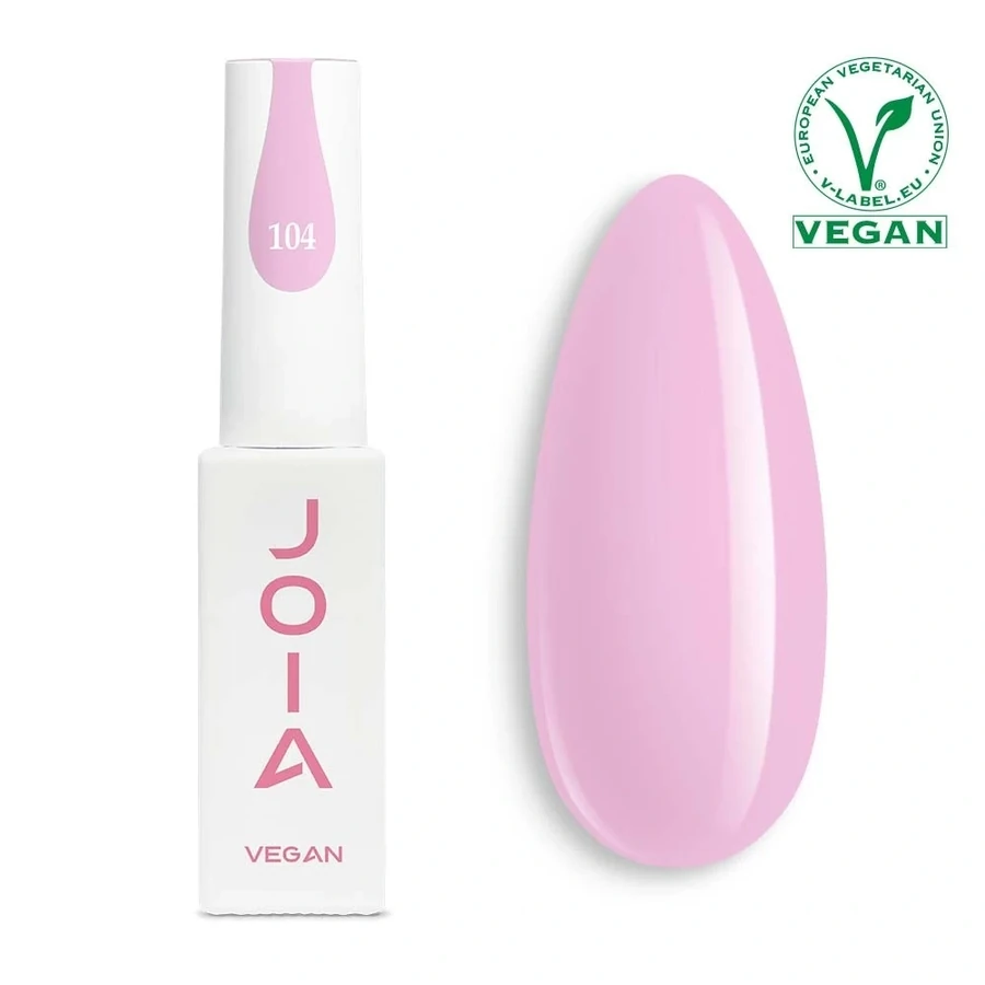 Гель-лак JOIA Vegan 104 рожева сакура, емаль 6 мл