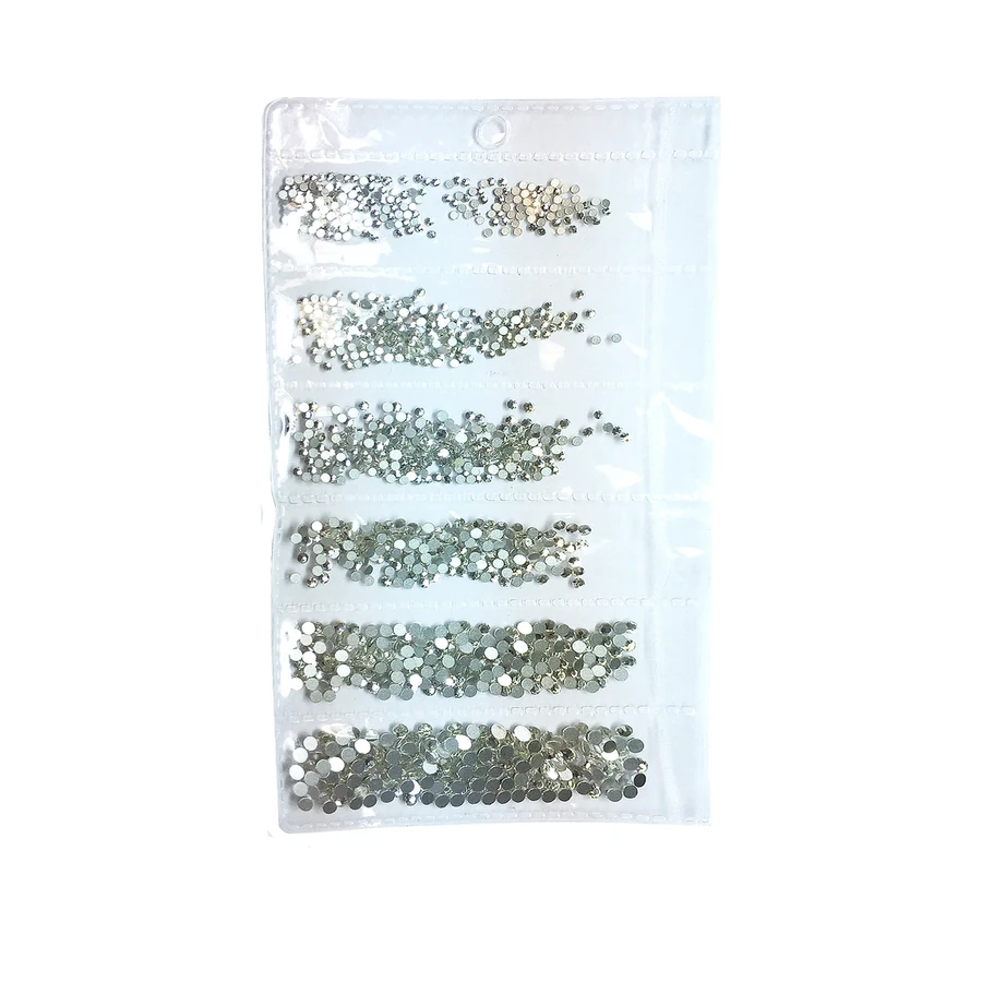 Камені сварівські Molekula Swarovski Stones Set Crystal скло, прозорі 1440 шт
