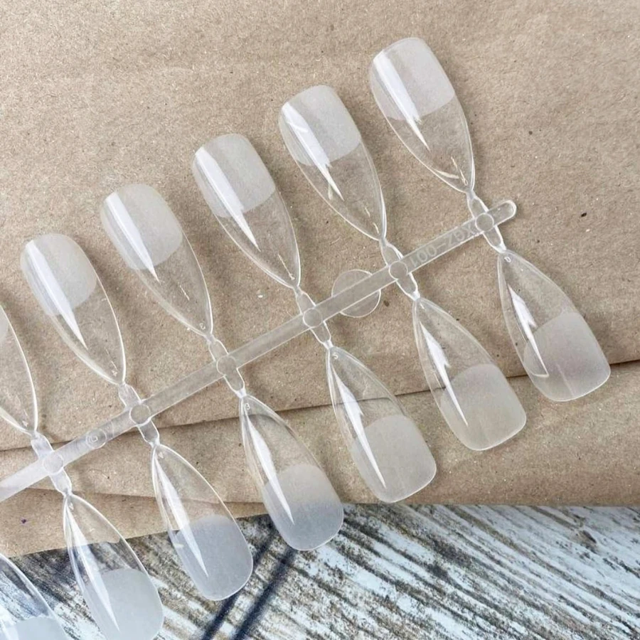 Форми-типси для швидкого нарощування Molekula Almond Fast Form Nail Extensions мигдаль