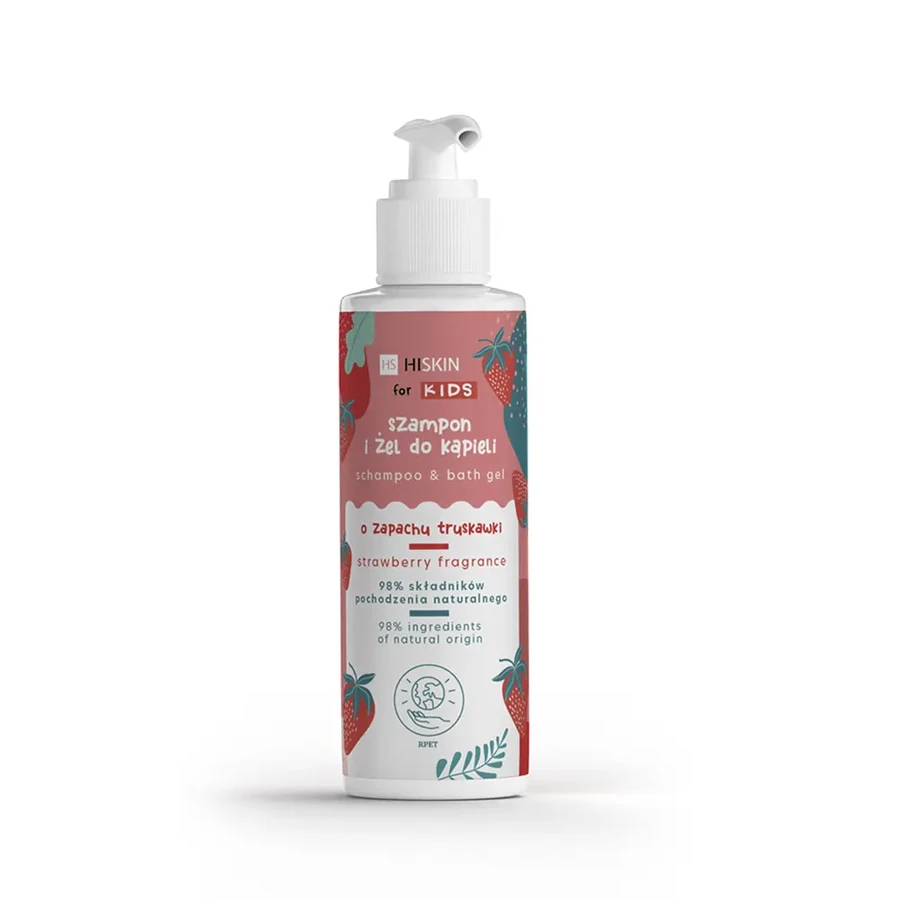 Hiskin Kids Shampoo & Bath Gel 2in1 Strawberry 280 мл