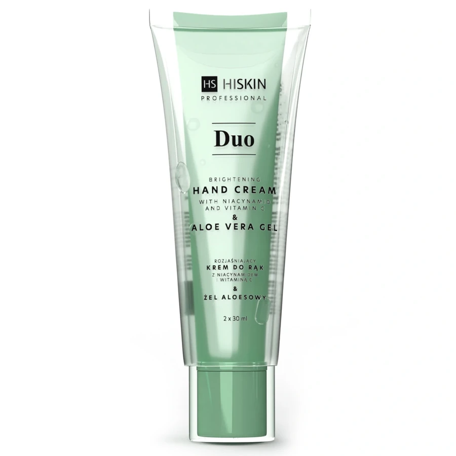 Hiskin Duo Hand Cream with Niacynamid and Vitamin C + Aloe Vera Gel 30 мл + 30 мл