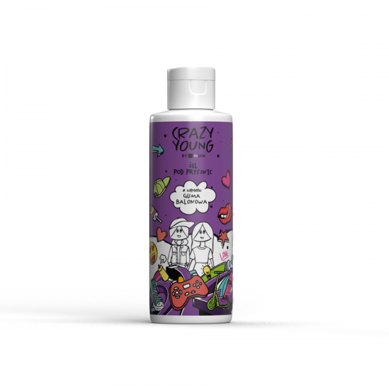 Гель для душу Бабл гам Hiskin Crazy Young Shower Gel Bubble Gum 100 мл