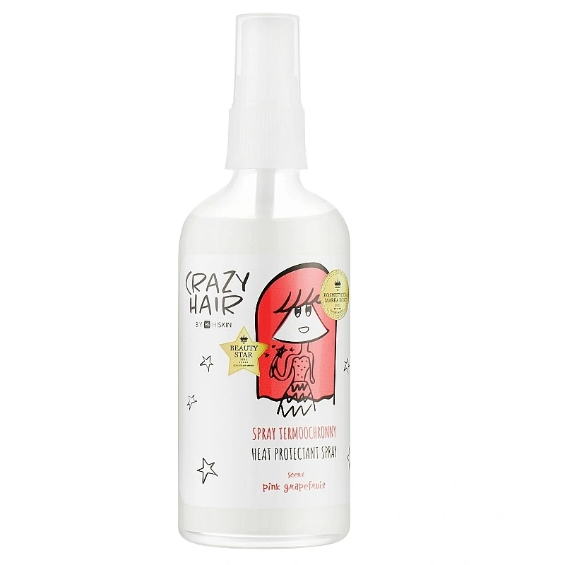 Спрей для волосся Термозахисний Hiskin Crazy Hair Heat Protection Spray Pink Grapefruit Рожевий грейпфрут 100 мл