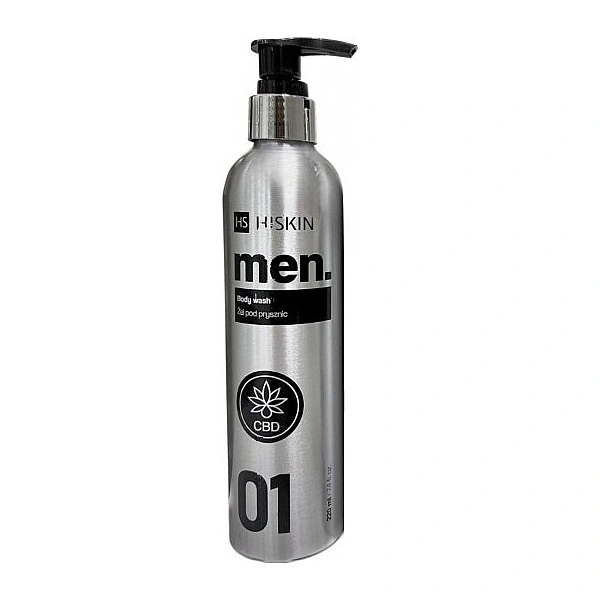 Чоловічий гель для душу з маслом насіння конопель Hiskin CBD Metal Men Body Wash 220 мл