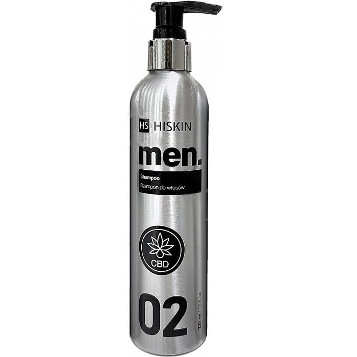 Чоловічий шампунь з олією насіння конопель Hiskin CBD Metal Men Hair Shampoo 220 мл